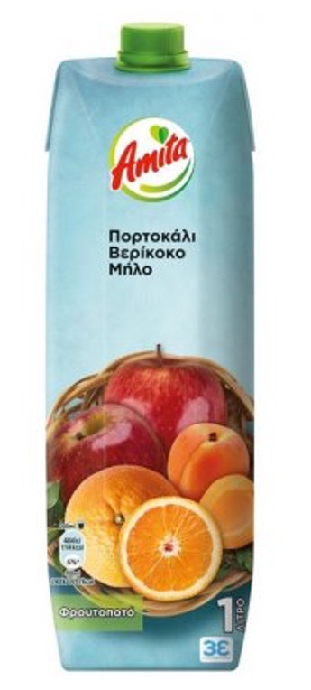 Amita Orange, Marille, Apfel Fruchtsaft 1L